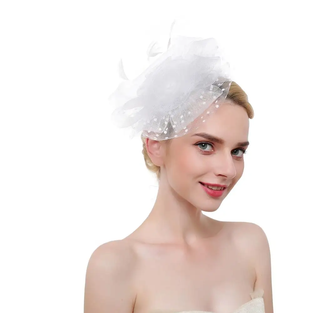 
2020 Wedding fascinators and hats women church hats paper party hat 