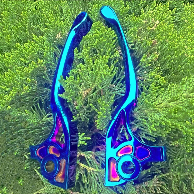 custom CNC Gr5 colorful Titanium motorcycle clutch brake lever parts