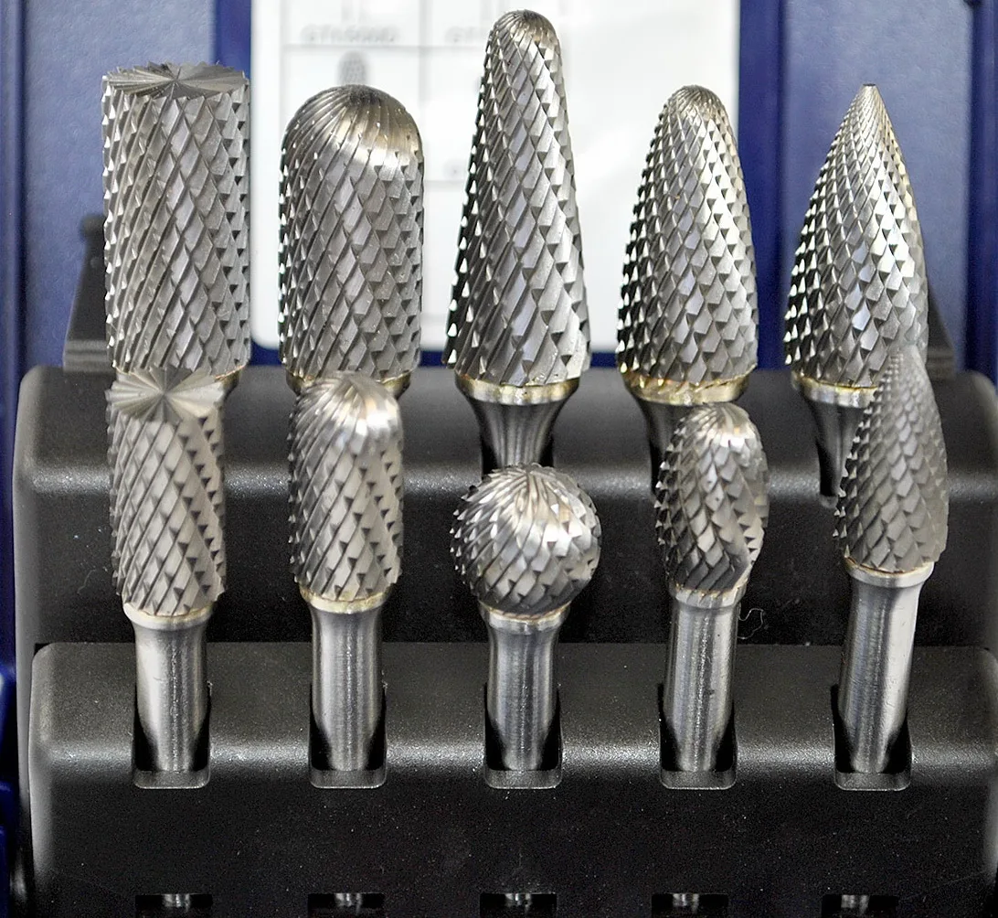High Quality Tungsten Rotary Files 5pcs and10 pcs Tungsten Carbide Burr Set for power tools