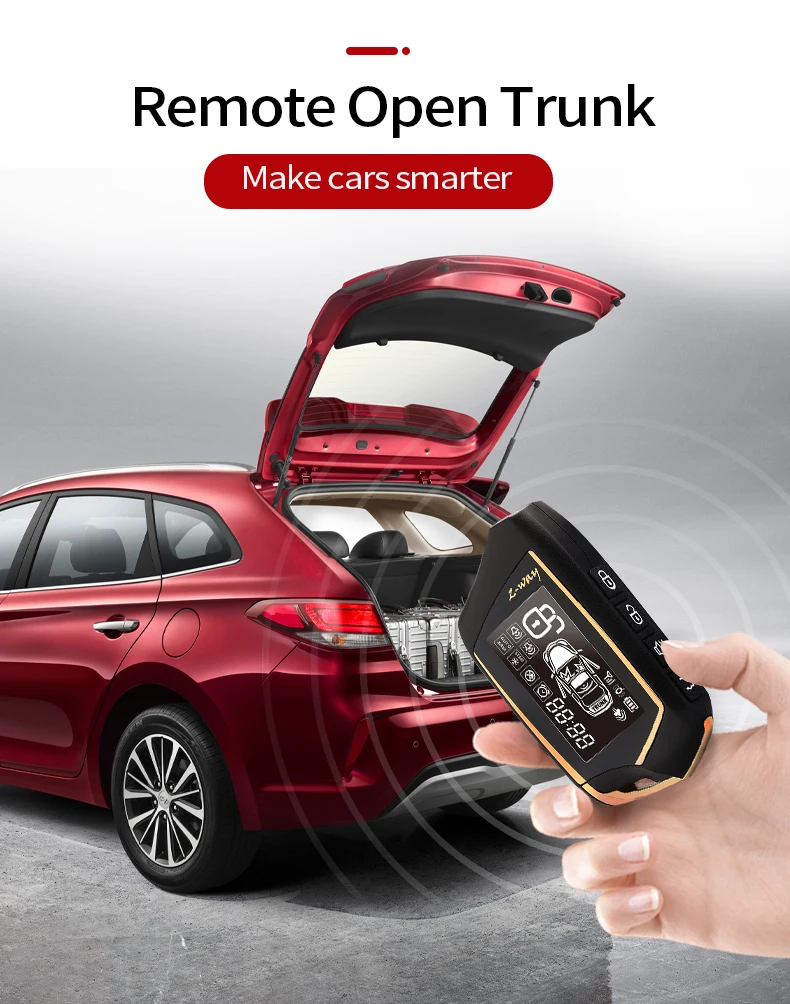 SPY Two way remote control car smart start anti theft alarm for car keys starter car alarm systems