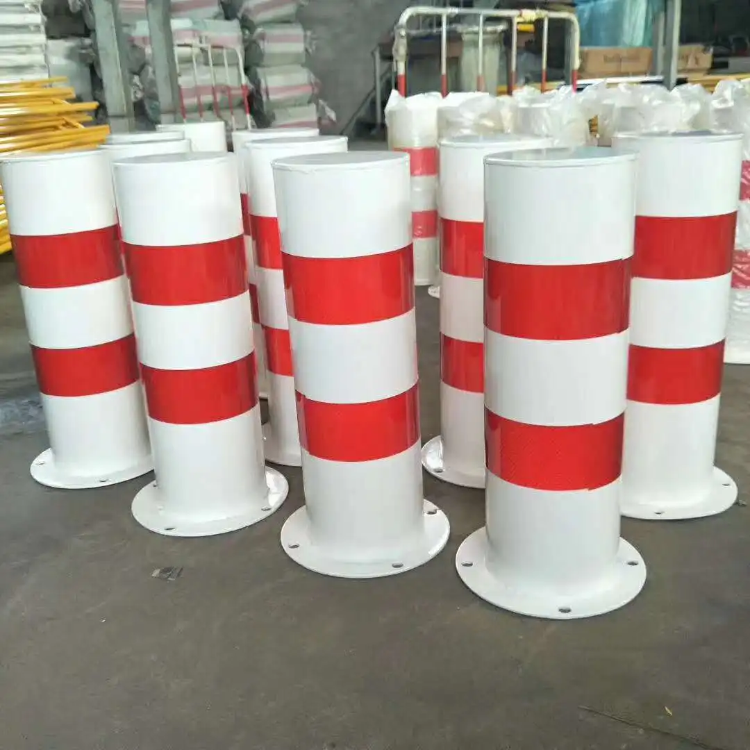 Coated Safety Parking Barrier Post Steel Safety Pipe Bollards Carport Column Parking Road barrier Safety Bollards Bollard Post