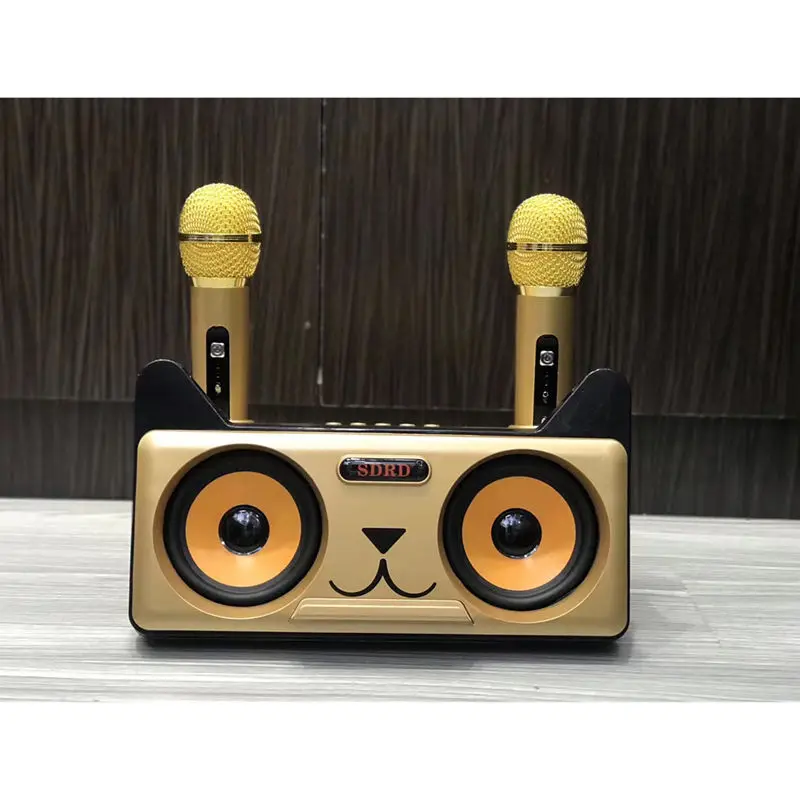2021 New Sound SD305 Family KTV 2 in 1 Portable Wireless speaker Karaoke microphone Family Karaoke