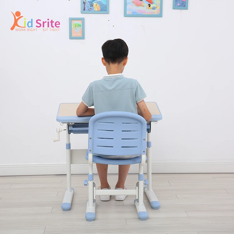 
Professional Children Desk Study Table Chair Set Adjustable Height Childrens Desk 