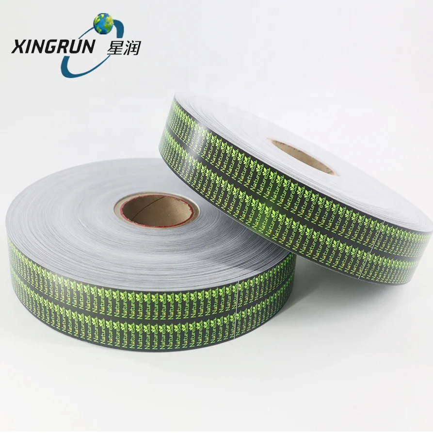 Custom Hot Sealed Coated Paper Tea Bag Nylon Triangle Teabag Tag Label Roll For Packing Machine