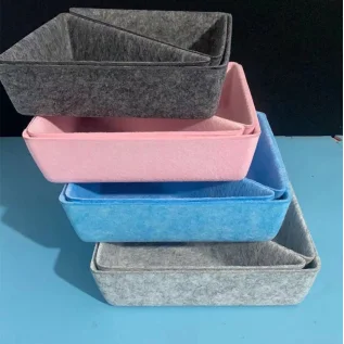 2023 Handmade ECO-friendly polyester felt fabric storage box