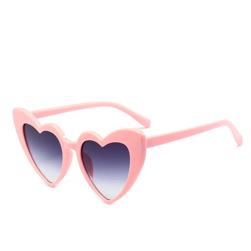 2022 Fashion Party Eyewear Heart Shaped Sunglasses Women Sun Glasses Gradient Heart Glasses