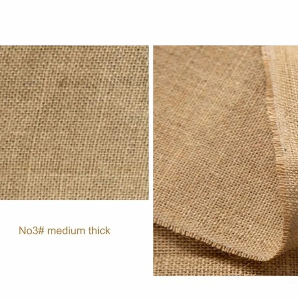 JIAHE Organic Jute Material Natural Burlap Fabric Bag Jute Fabric For Gunny Bag