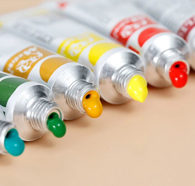 12/18/24 Colours 12ml Artist Professional Aluminum Tube Acrylic Colour Paint Art Supply Kit