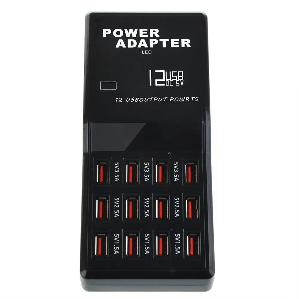 12-port USB Intelligent Fast Charger
