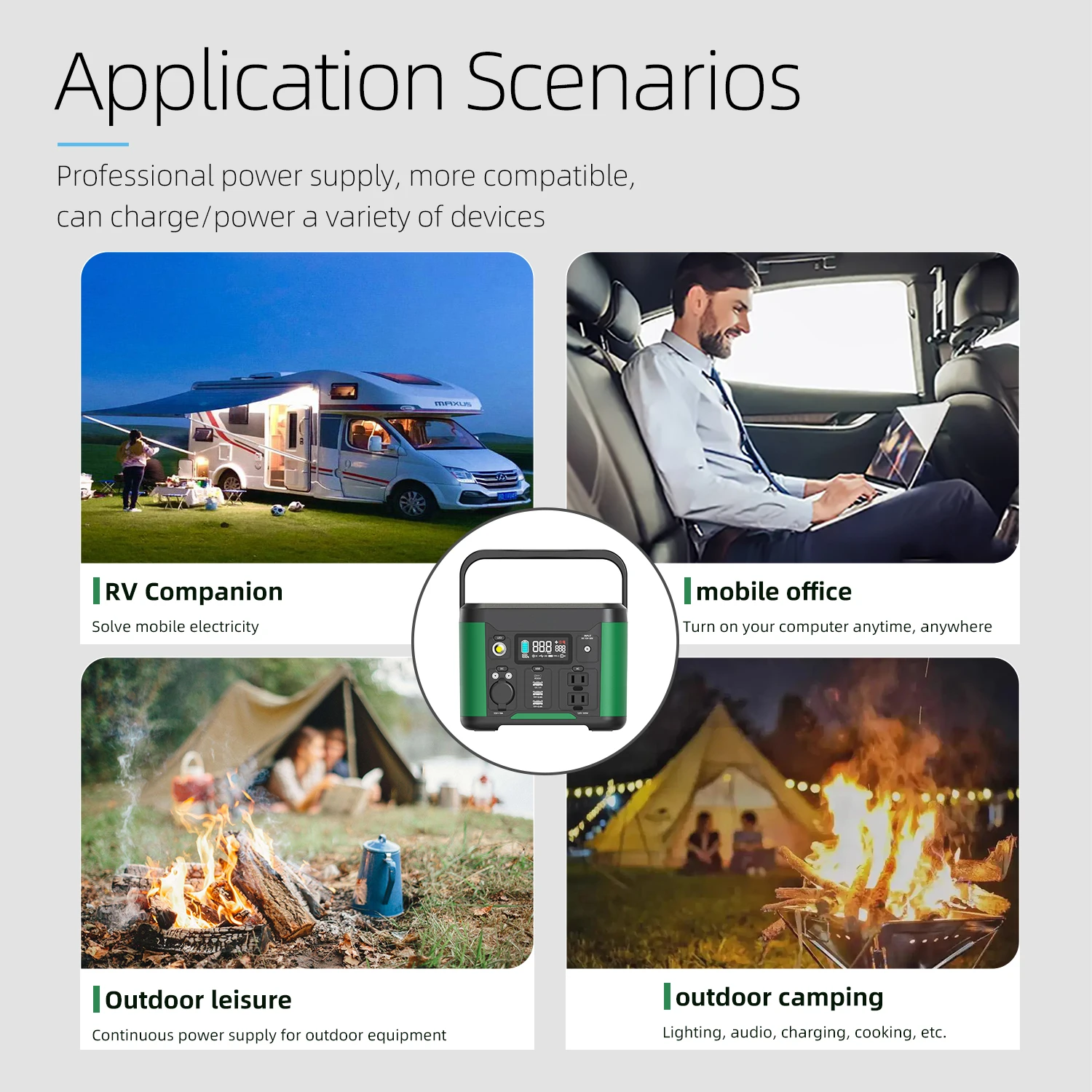 Mobile Portable 300W Outdoor Energy Storage Power Supply Camping Travel Emergency High Power 110V American Standard Power Supply