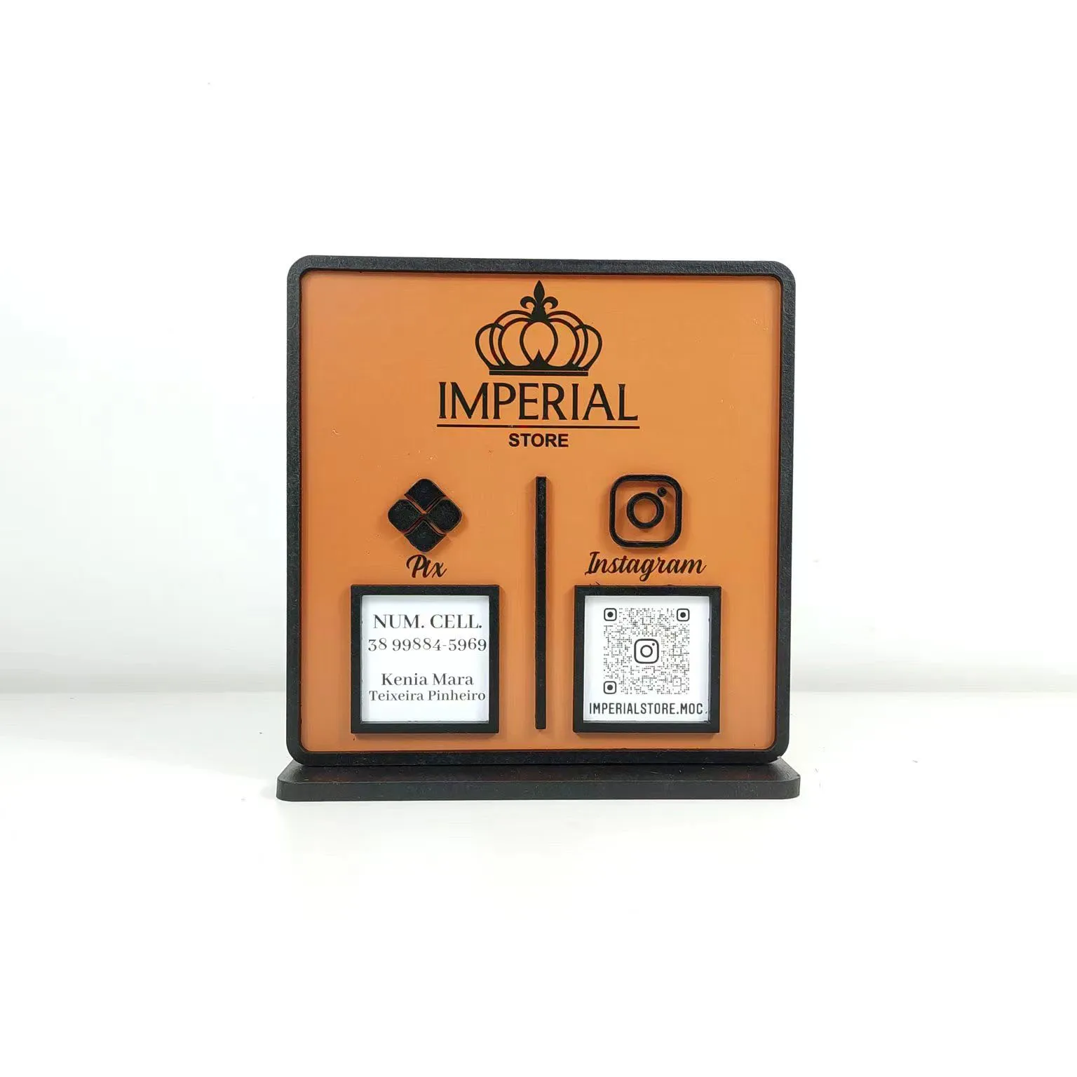 custom acrylic plexiglass menu sign QR code display stand holder for cafe store nail polish beauty salon lounge bar restaurant