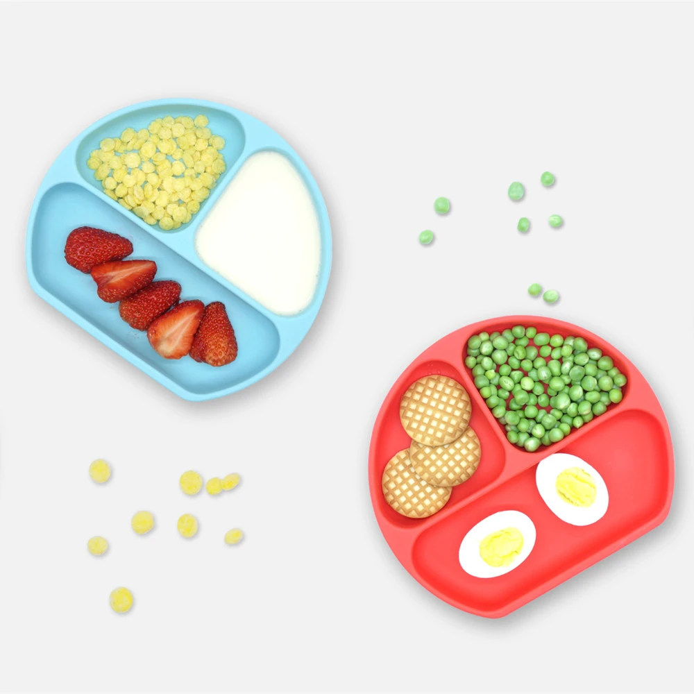 Выбор Amazon: детское питание, самокормление, 100% без БФА, всасывание, разделенные Силиконовые пластины для малышей