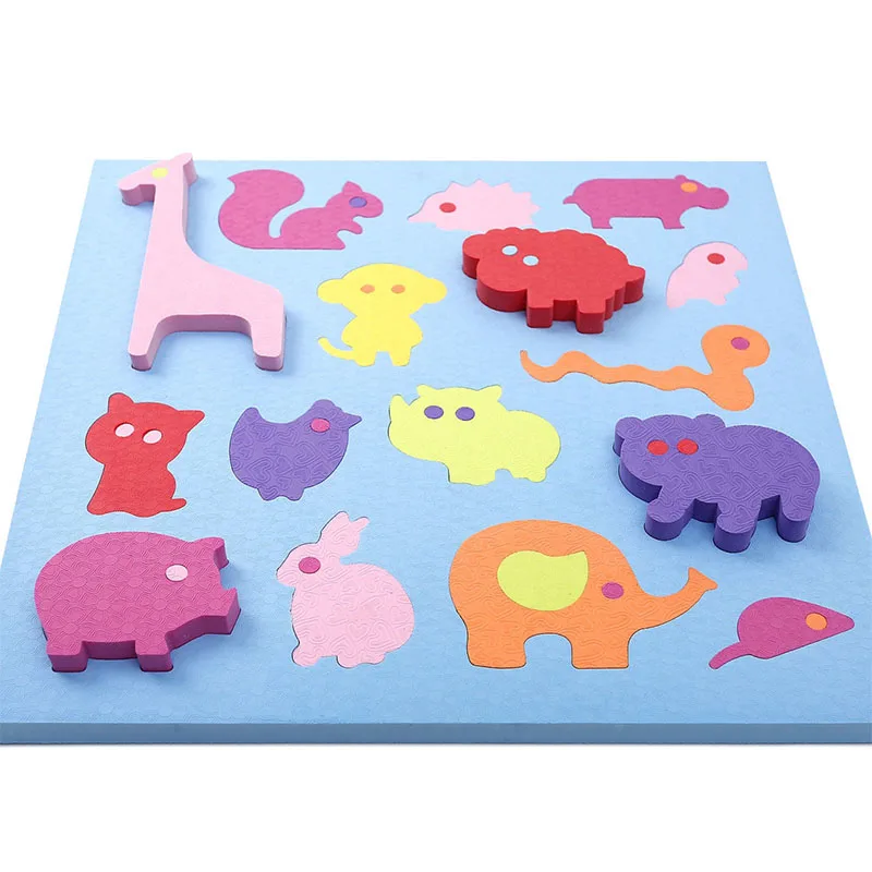 Детский мягкий пазл из ЭВА, 26 букв, 36 слов