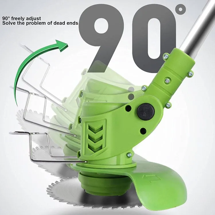 Garden Tools Lithium Battery Electric Rechargeable Grass Cutter With 2 Batteries