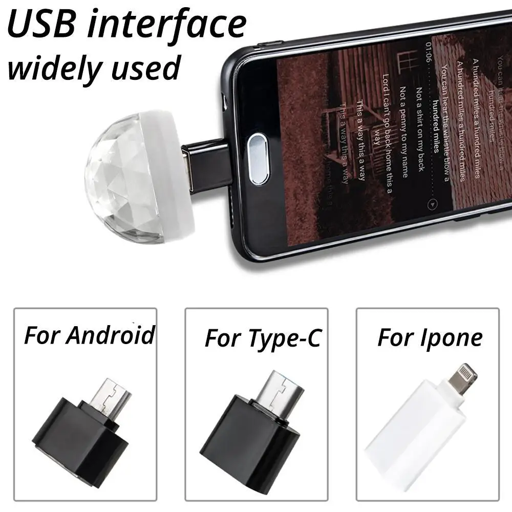 UVCARE Magic Bar Night Club Small Car Magic Ball Lamp Party Home Dj Light Usb Mini Led Disco Laser Lights