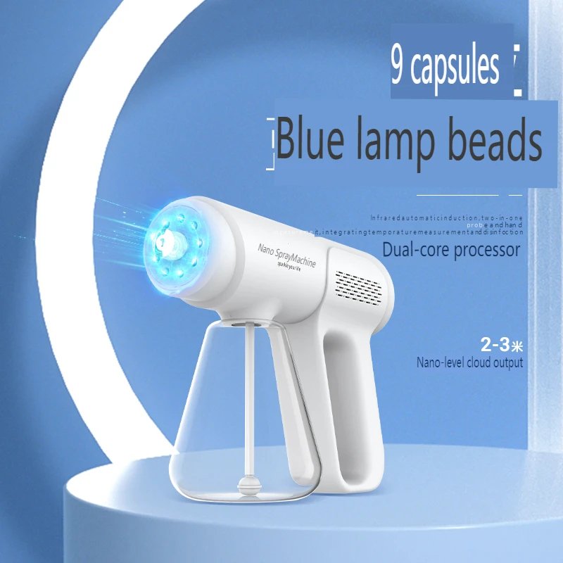 The Latest Mini Rechargeable Electric Nano Sprayer Anionic Micro Mist Disinfection Cordless Nano Ozone Sprayer