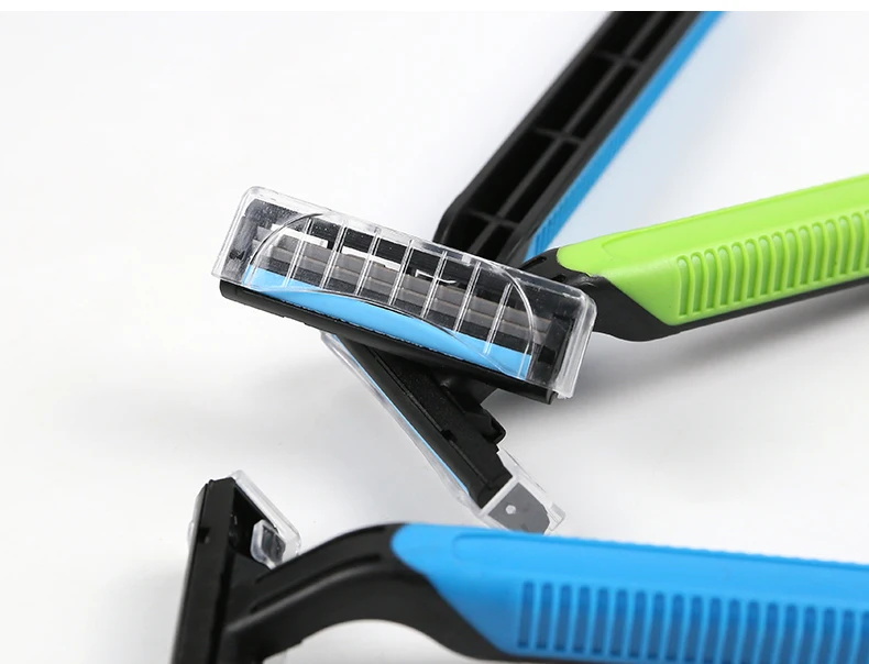 Hot Sale Disposable Shaving Razor With Three Blade Razor Frame For Eco Friendly Disposable Razor