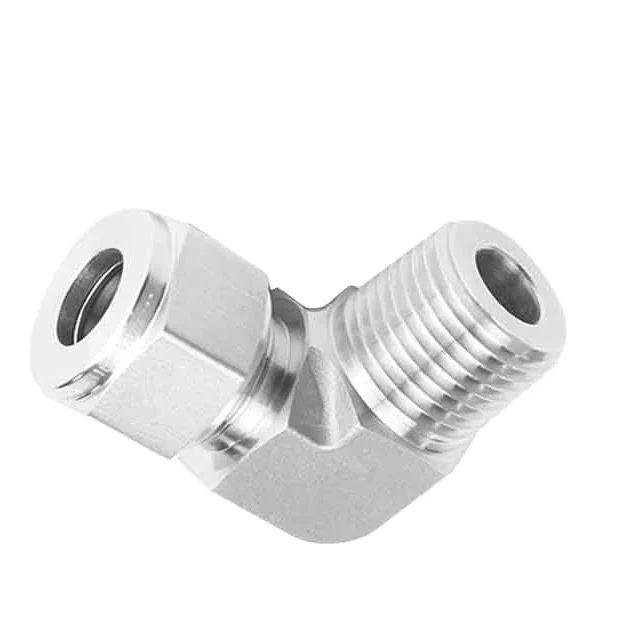 Swagelok Type 1/4' NPT X 1/4' Tube OD SUS 90 Degree Compression Male Elbow Connector Fittings