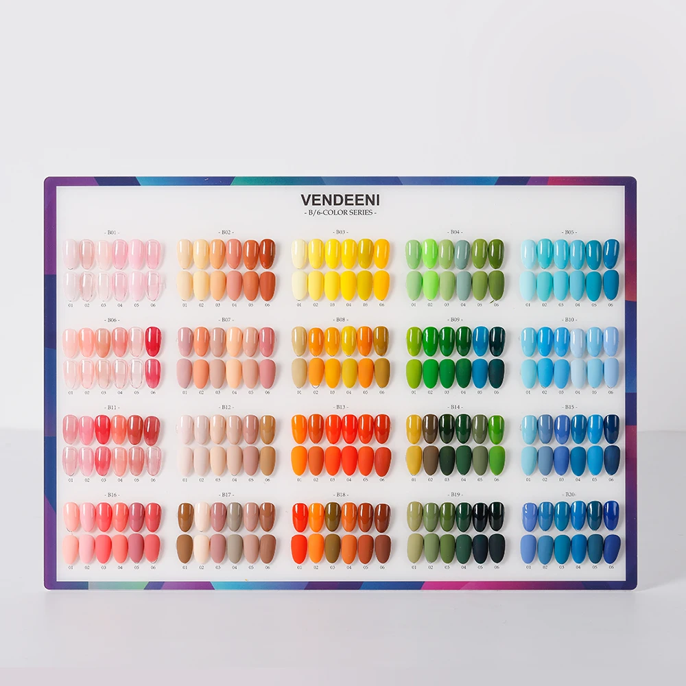 Vendeeni OEM/ODM Wholesale Popular Bright All Season Skin Tone Solid Nail Art Solid Nail Polish Clear Gel Nail Polish