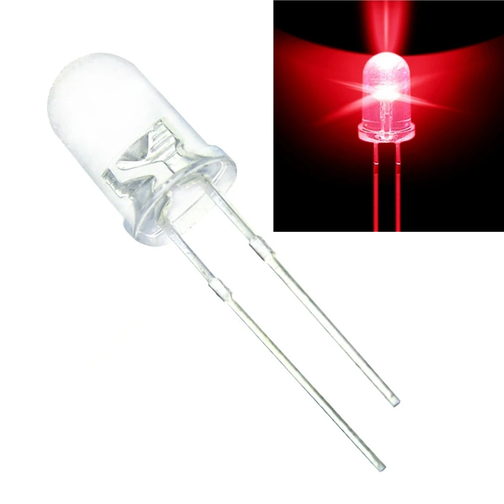 free sample 5 years warranty 30 degree 5mm red led 625nm wavelength 0.06w led diode super bright led 5mm for traffic light