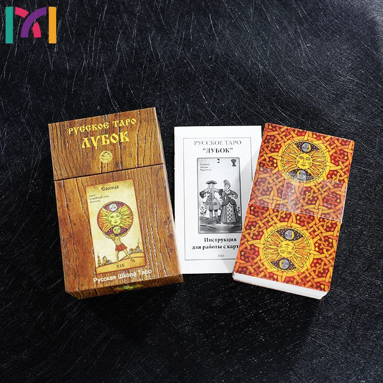 Custom Russia Design LOGO Poker Decks Game Waterproof Sample Bridge Printing Wholesale Paper in  Jack box