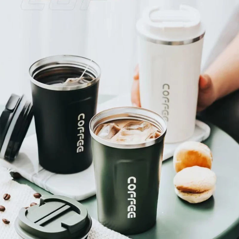 Outdoor Simple Portable 304 Vacuum Stainless Steel Thermos Intelligent Temperature Display Drinking Water Bottle Cup