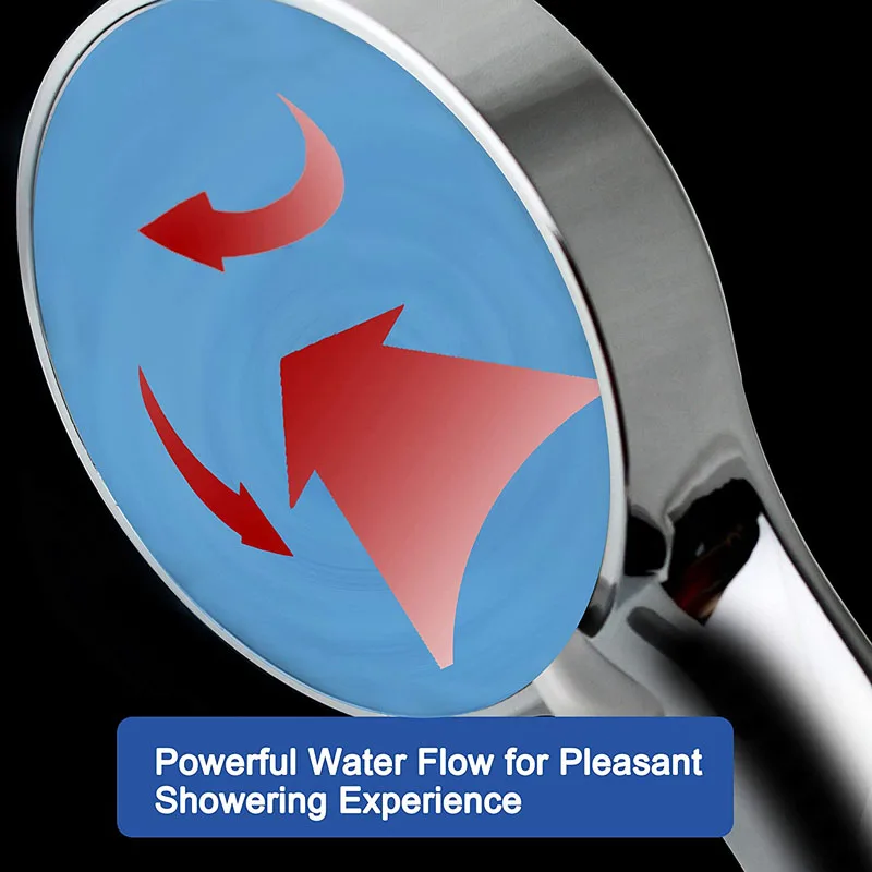 Home Hotel Bathroom Washer Utensil Powerful Shower Spray High Pressure Handheld Shower Head