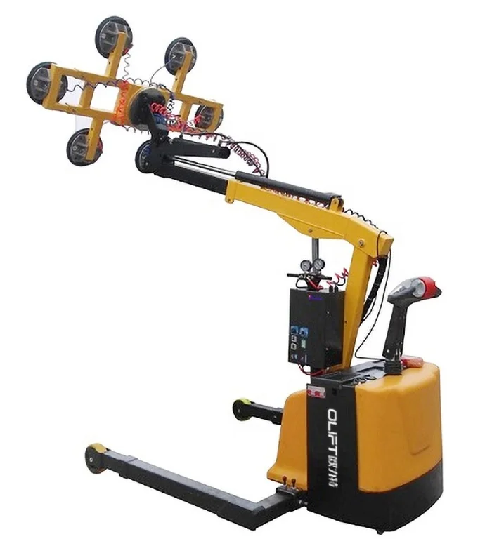 Electric Vacuum lift machine-GL0635W for handling and fitting glass sheets etc inside/outside buildings