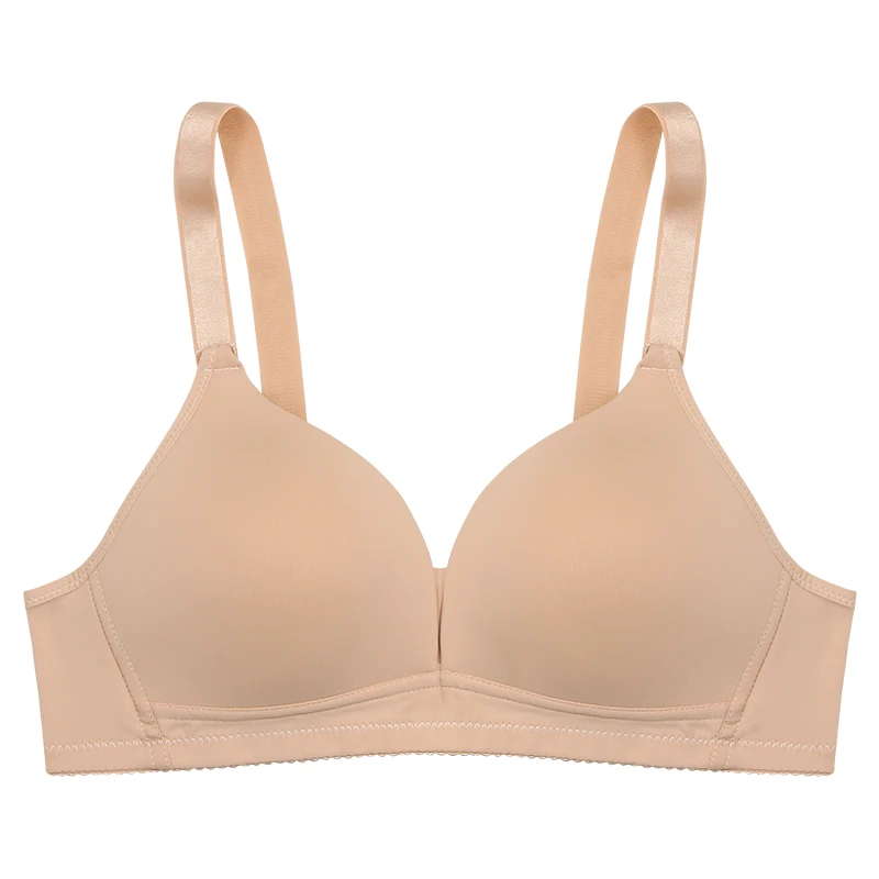 Top Quality Nice Mixed Pure Color Breathable Wire free Seamless Women Bra