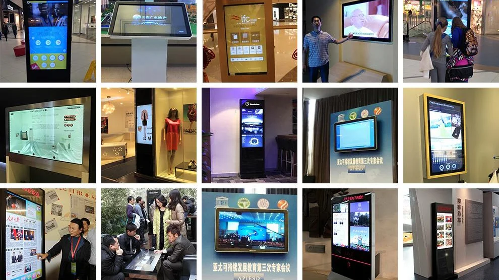 43 inch 10 points touch waterproof without glass plastic infrared touch screen  digital frame photo and video
