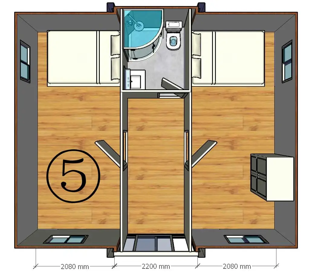 Modular Mobile Home Expandable Outdoor House Container Tiny Homes Ready To Ship