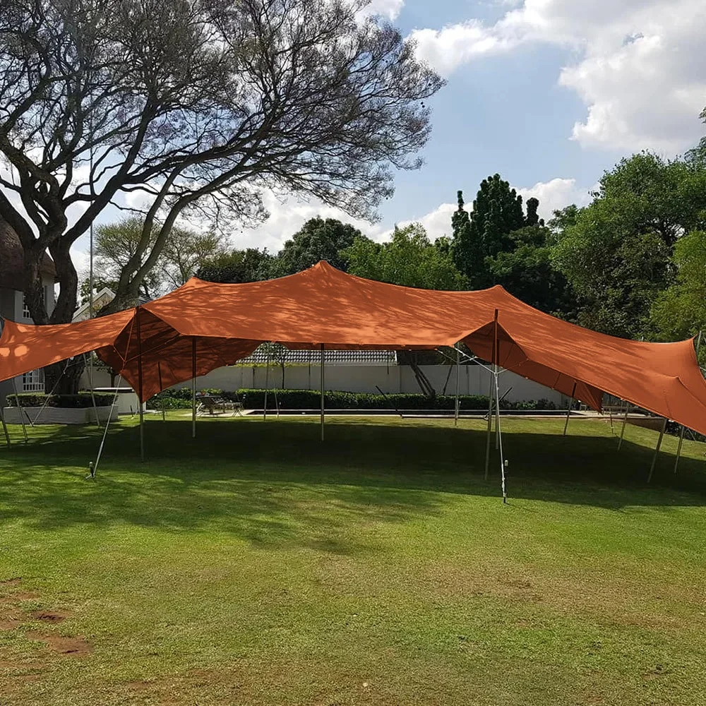Internet celebrity camp elastic canopy outdoor thickened sun shade rain-proof large canopy tent light luxury hotel sunshade