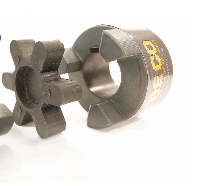 L075 Flexible 3-Piece L-Jaw Coupling Set with Nitrile Rubber Spider