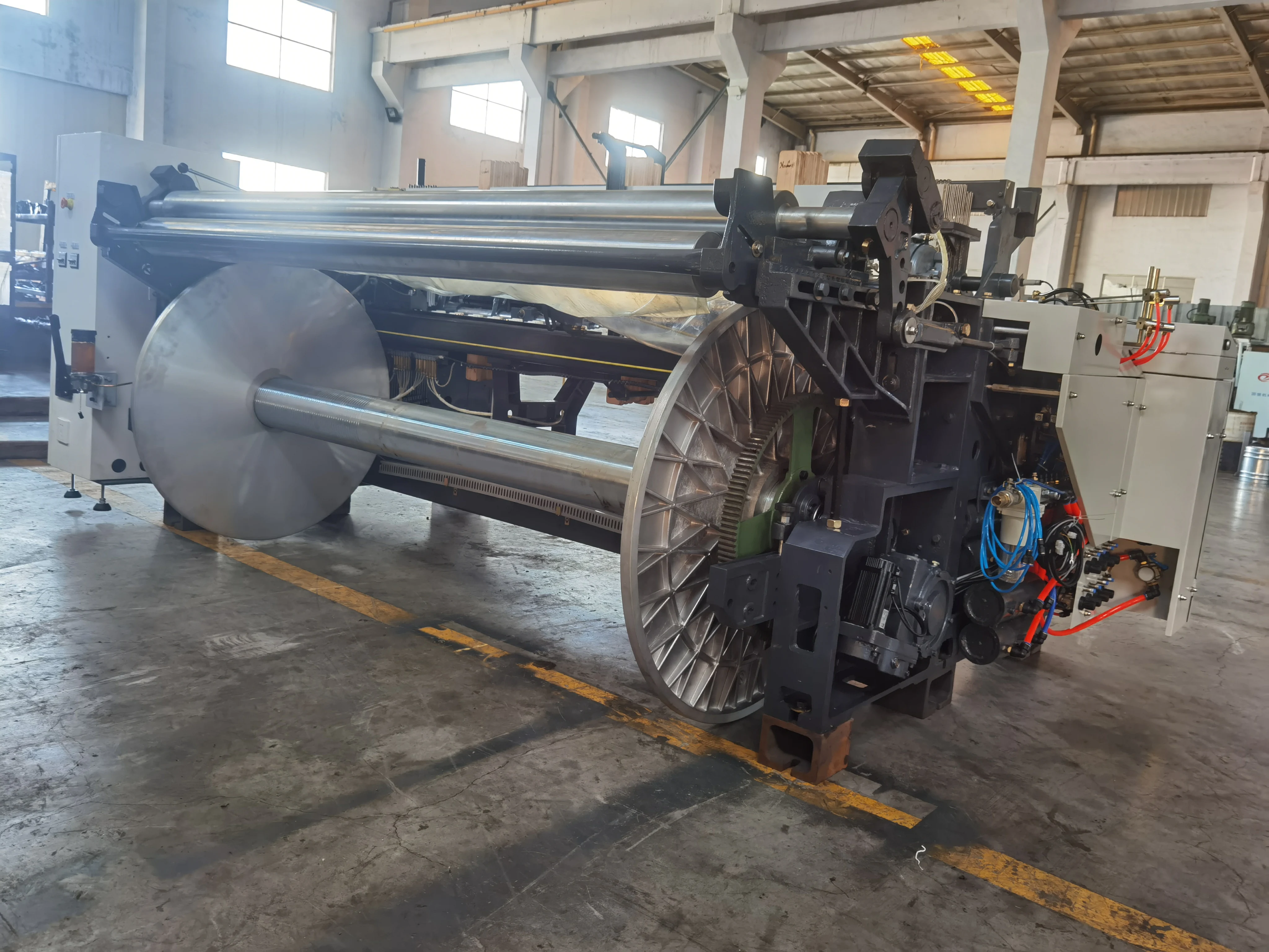 280cm width curtain fabric  weaving  machine air jet loom with plain cam or dobby shedding