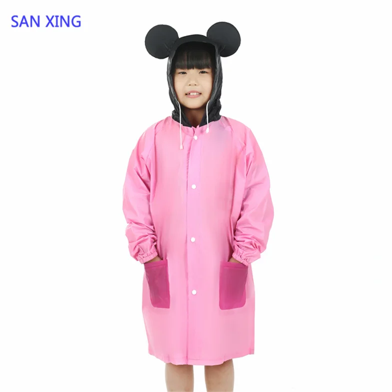 Clearance sale Eco-friendly Full Printed EVA Raincoat For kids