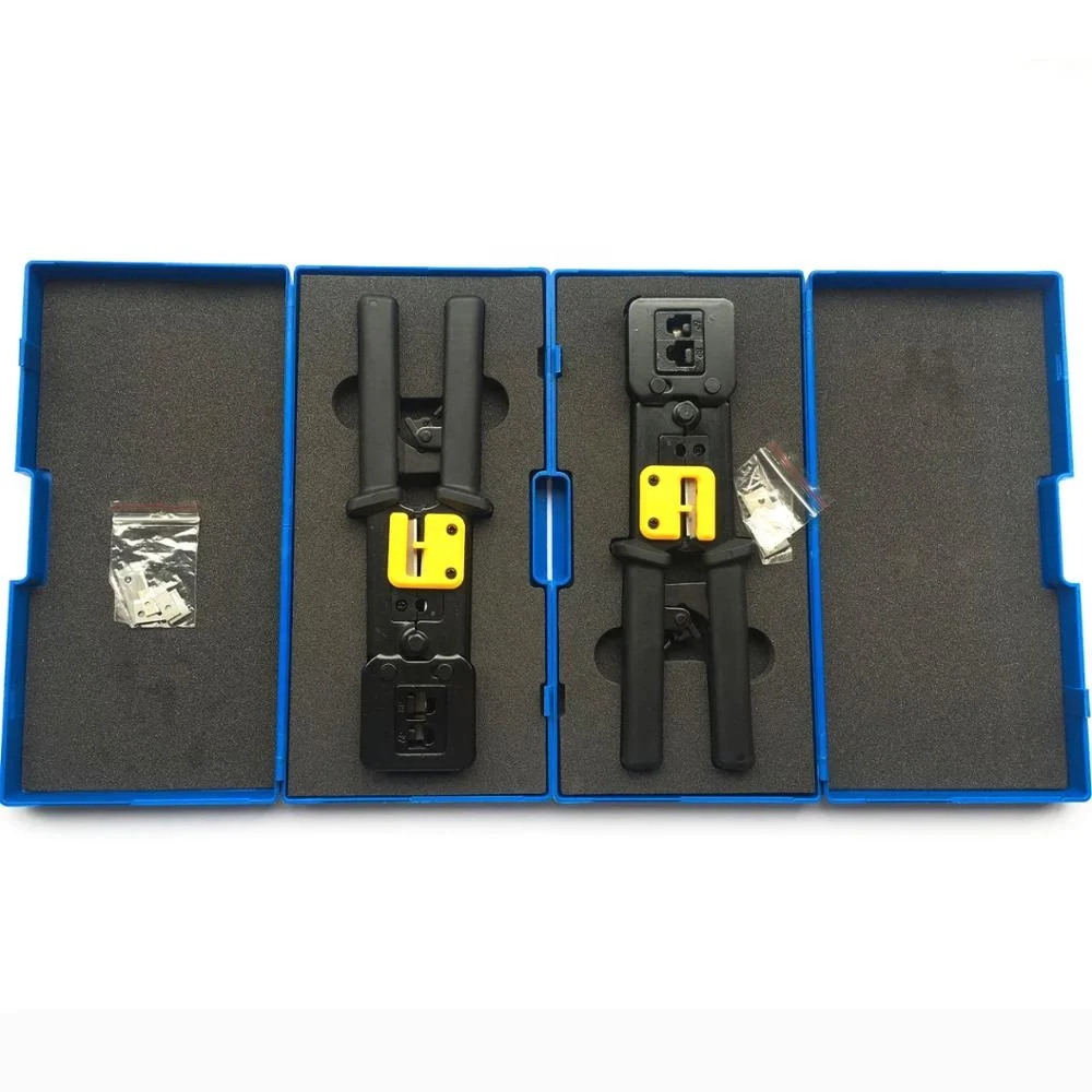 Цена по прейскуранту завода-изготовителя EZ-RJ45 Cat5e Cat6 разъем обжимной инструмент high End проходят через обжимные клещи резак для