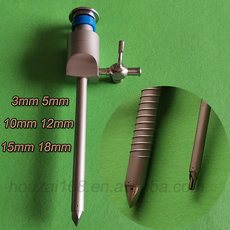 Китайский лапароскопический Магнитный троакар 3 мм, 5 мм, 10 мм, 12 мм