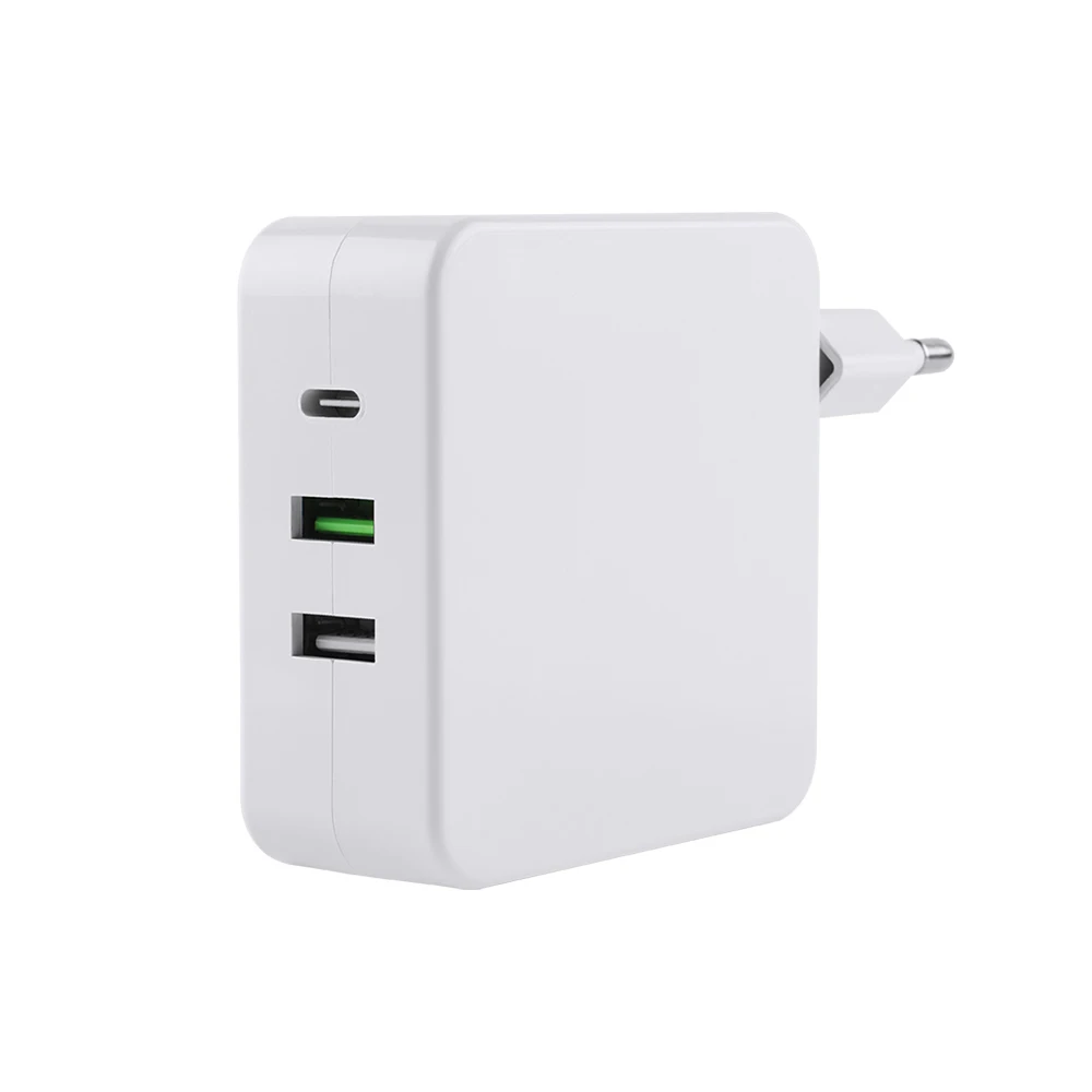 Настенное зарядное устройство USB C 3 USB-зарядная станция 90 Вт адаптер для путешествий 3 порта зарядное устройство с одним разъемом питания 87 Вт и портом QC 3,0 18 Вт