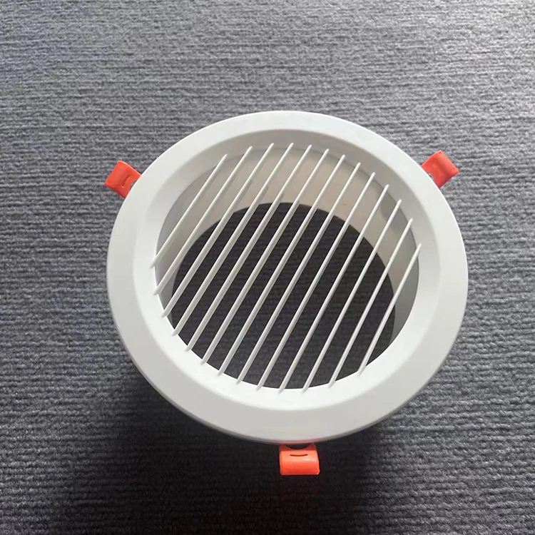Circle-type Indoor ventilation outlet duct pipe cover cap ABS circular air vent grille for ceiling mounting accessories