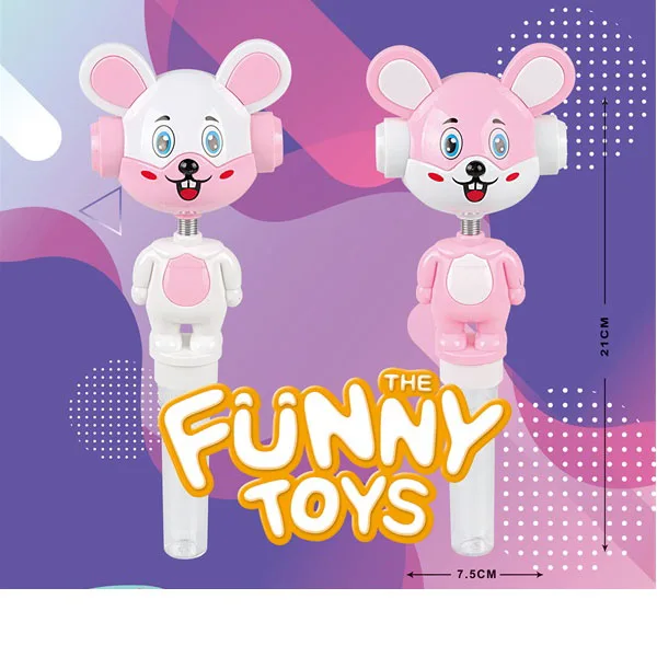 Middle East lovely mouse candy refill toys halal candy toy for Xmas