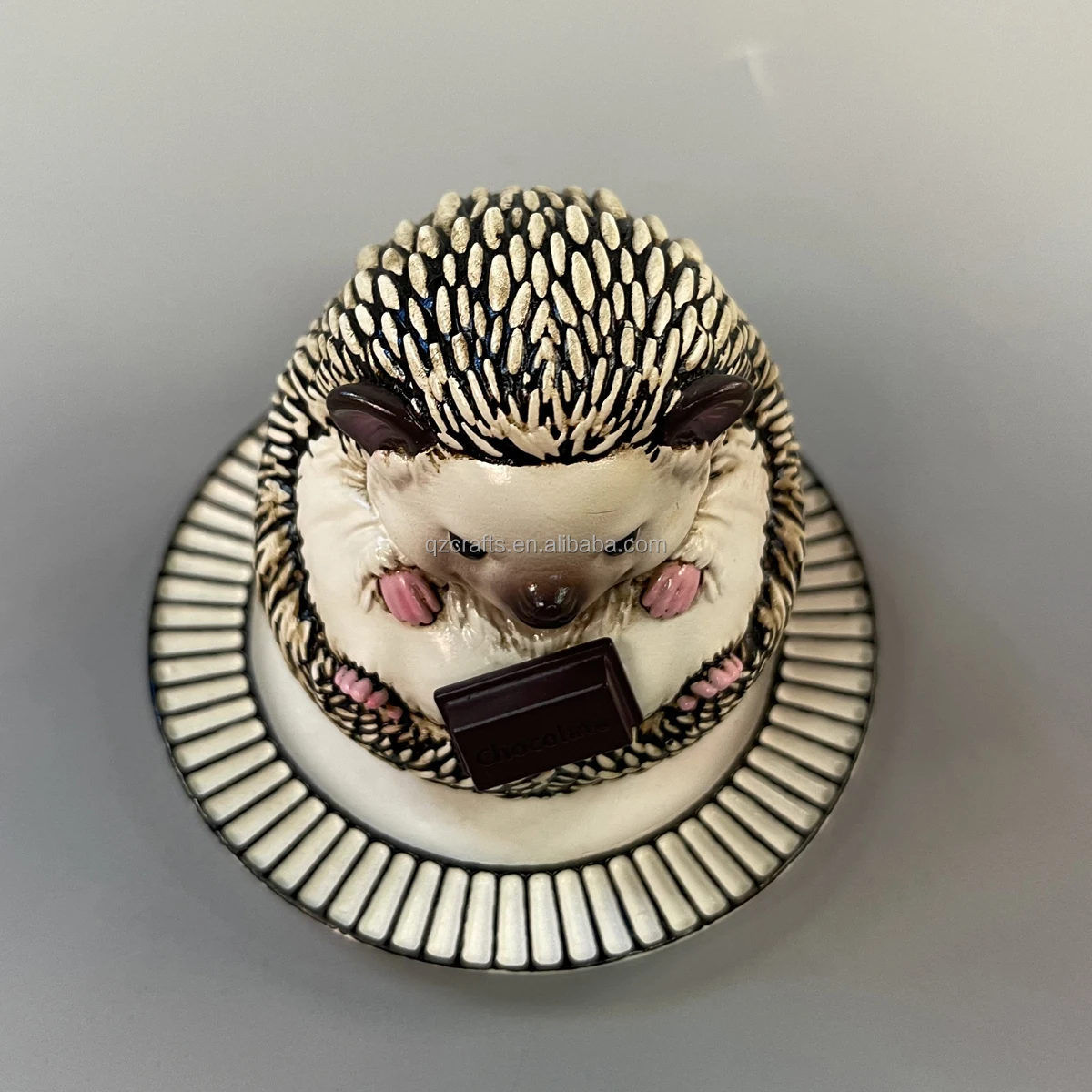 Small Resin Hedgehog Figurine For Collection