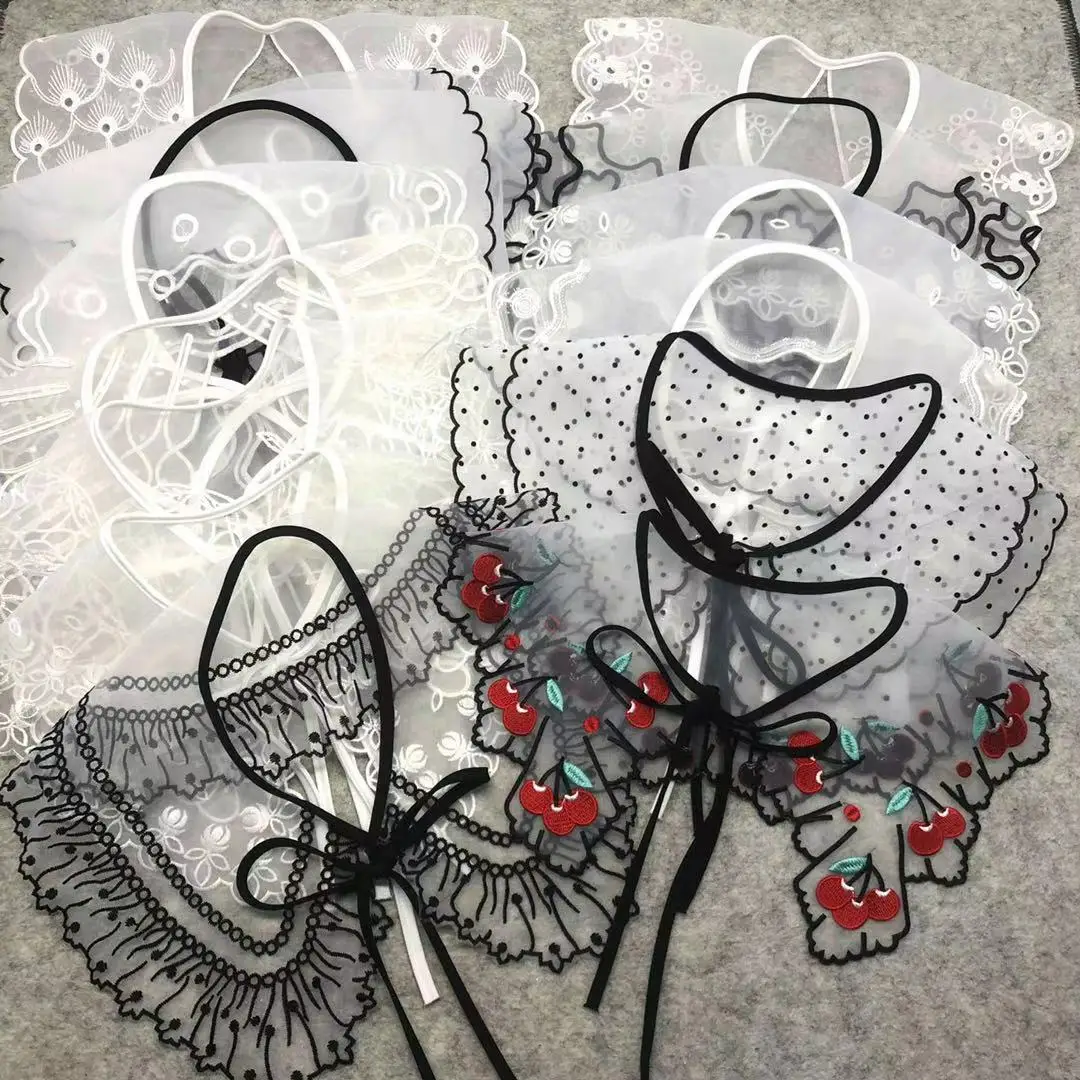 Embroidery Lace Neckline Collar Removable False Collar / Detachable Collar