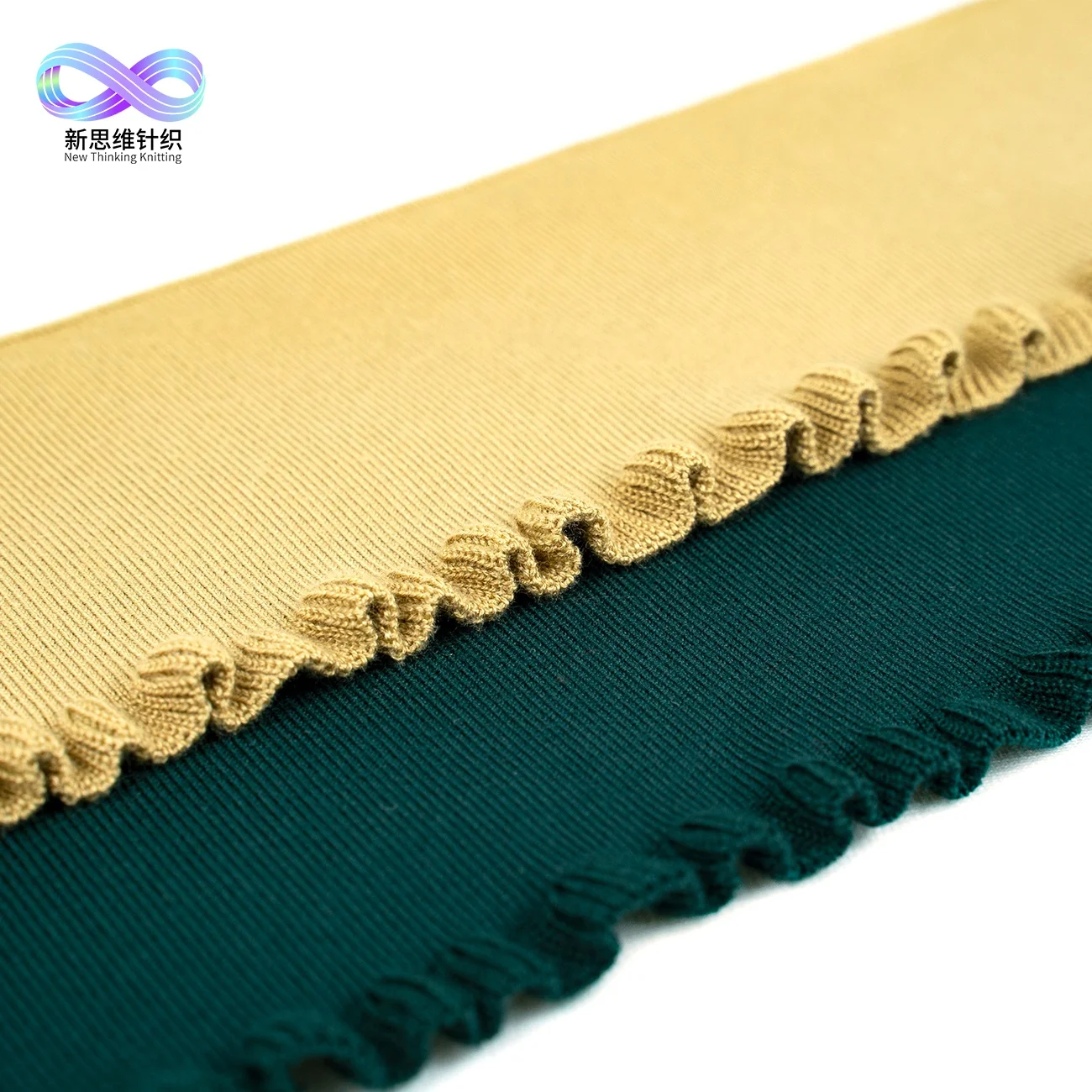 
Custom color mercerized cotton flat 1x1 rib knitting fabric for clothing accessories 