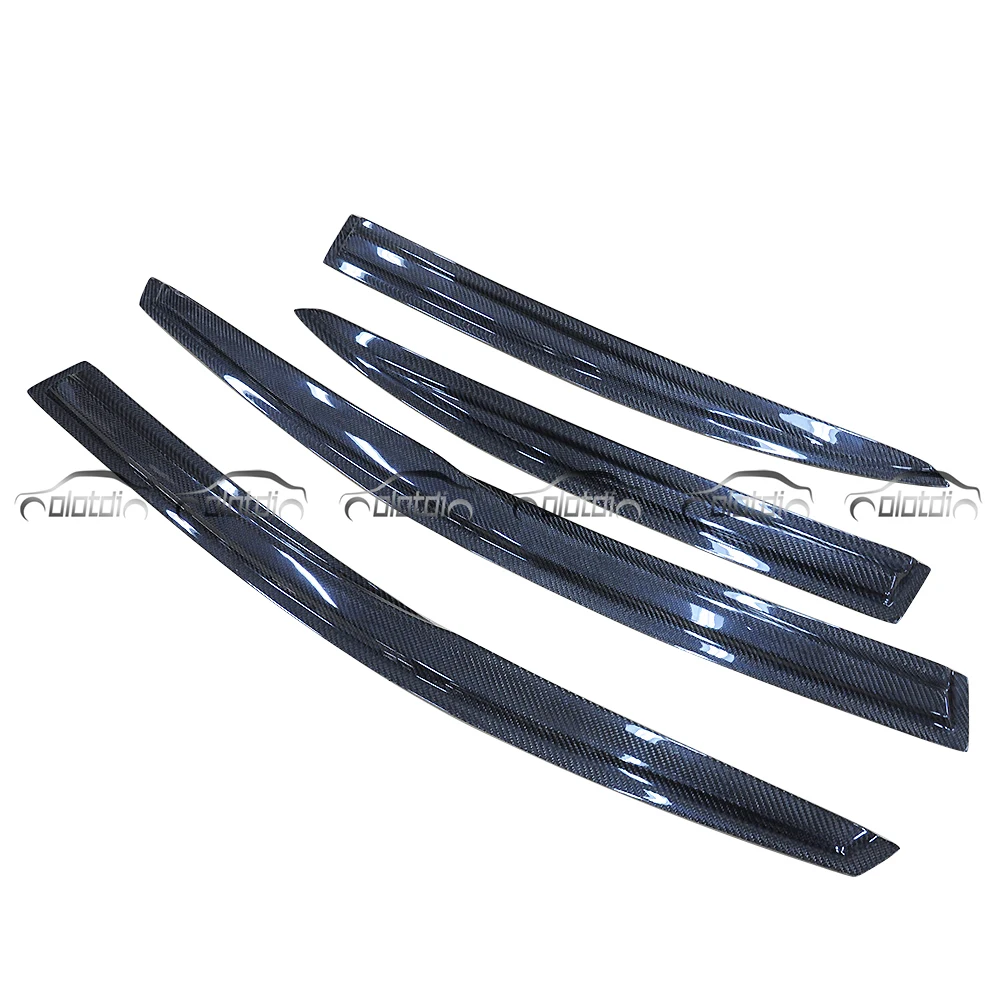 Carbon Fiber Window Visor Sun Rain Guard Shield Injection Door Visor For Honda Civic Type R 2009+
