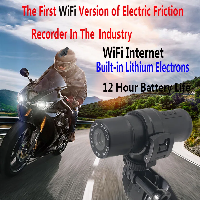 Waterproof Sport DV HD Camera  WIFI for Electric Scooter Motorcycle Bike Skiing Surfing Hiking Video Wide Angle Traffic Recorder