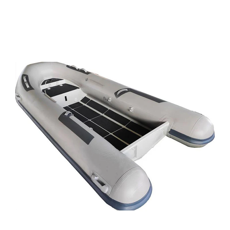 Toshare Custom Logo Pedal Patrol Rib Boat Fiberglass Hull Floor Hovercraft Canoe for Ocean Waters Fishing