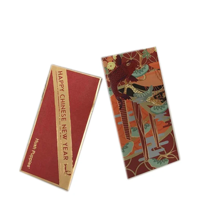 2022 New Design High Quality Red Packet Fancy Money Pocket With Custom Logo Red Envelope