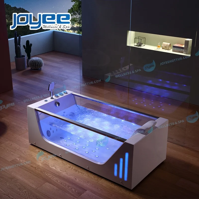 Новейшее ванночка JOYEE из закаленного стекла, акриловая отдельно стоящая Ванна, прозрачная Ванна