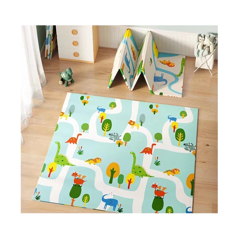 New design manufacturer promotional baby waterproof play xpe foam camping mat