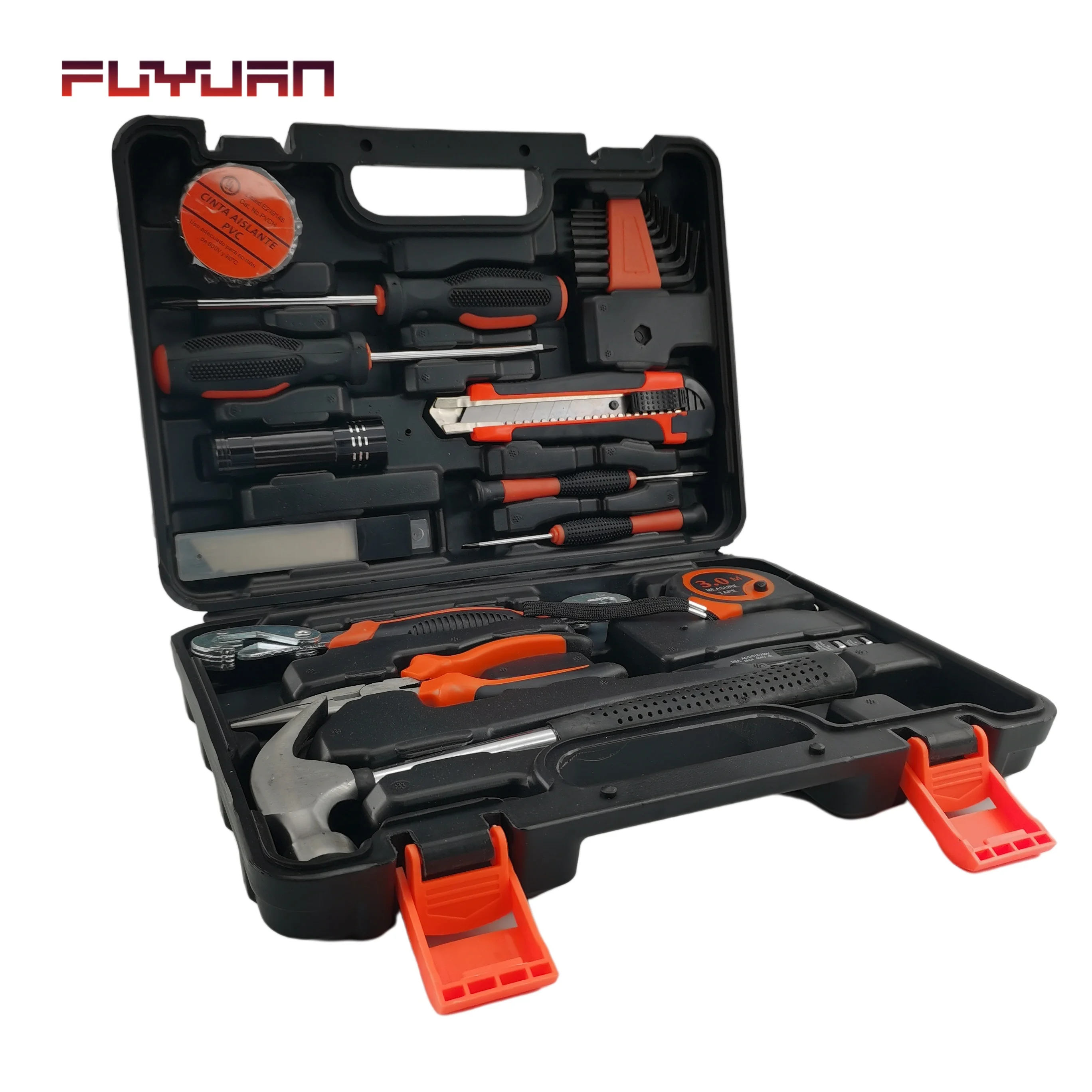 FLYJAN Multifunction 25pcs in 1 Box  Hand Tool Combination Kits Household Tool Box Hand Tool Sets
